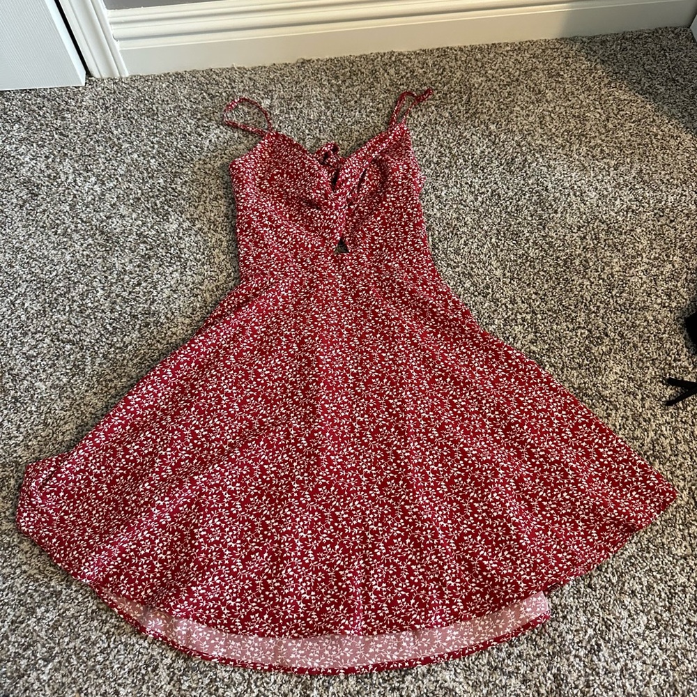 SHEIN Pink Spaghetti Strap Sundress Mini